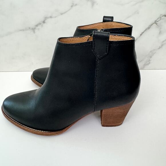 Madewell Womens The Billie Boot Size 8 F5044 Leather Bootie Classic Black - Picture 4 of 11